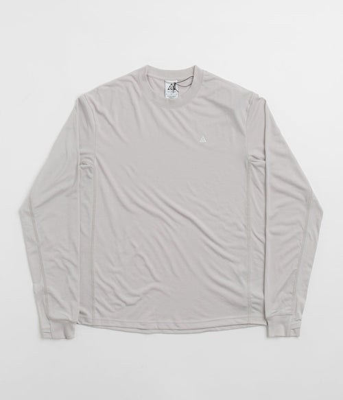 Nike ACG Goat Rocks Long Sleeve T-Shirt in Light Iron Ore and Summit White