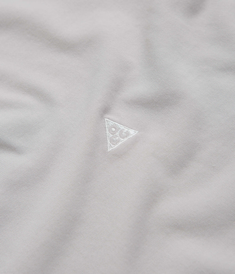 Nike ACG Goat Rocks Long Sleeve T-Shirt in Light Iron Ore and Summit White