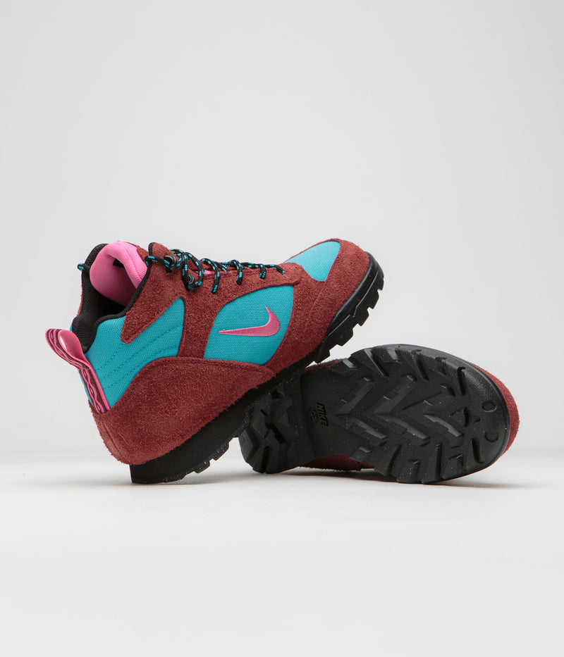 Nike ACG Torre Mid Waterproof Shoes in Team Red and Pinksicle and Dusty Cactus - Sail