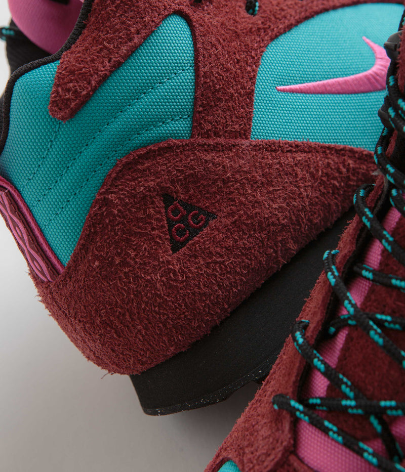 Nike ACG Torre Mid Waterproof Shoes in Team Red and Pinksicle and Dusty Cactus - Sail