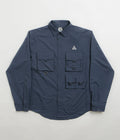 Nike ACG UV Devastation Trail Shirt in Thunder Blue and Summit White