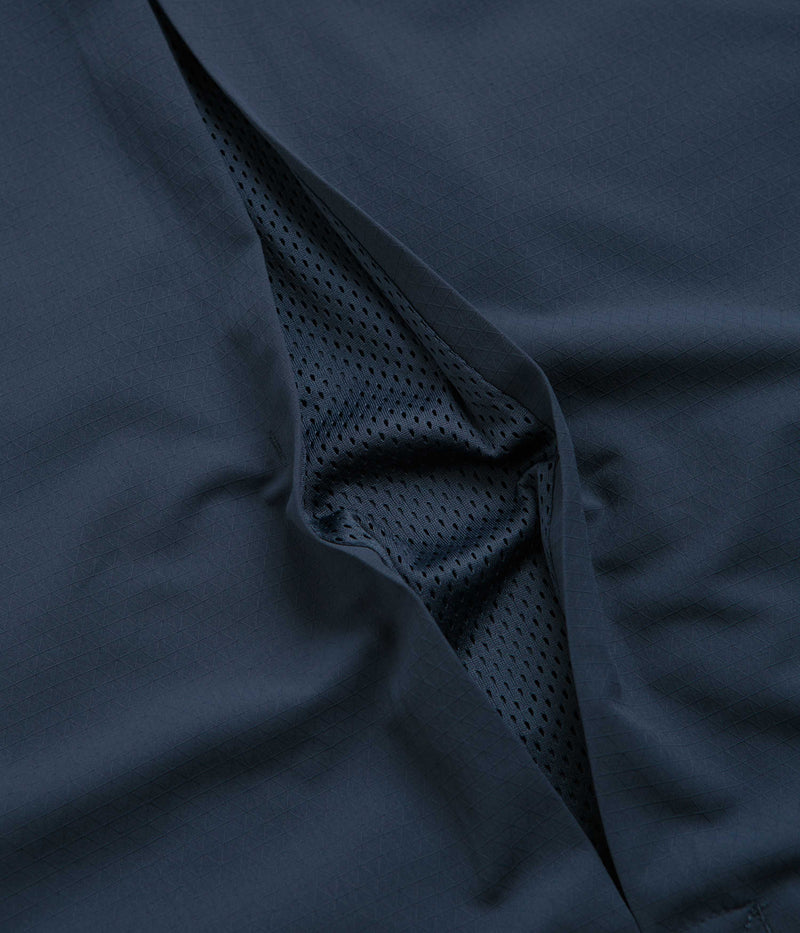 Nike ACG UV Devastation Trail Shirt in Thunder Blue and Summit White