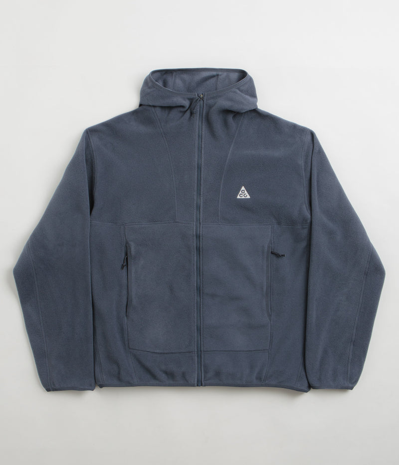 Nike ACG Wolf Tree Full Zip Hoodie in Thunder Blue and Daybreak / Summit White