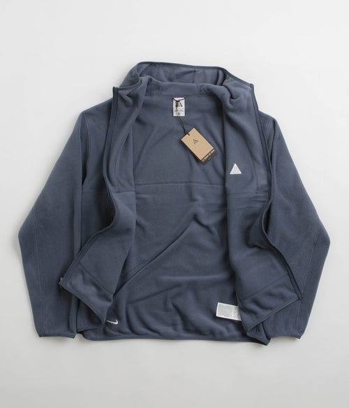 Nike ACG Wolf Tree Full Zip Hoodie in Thunder Blue and Daybreak / Summit White