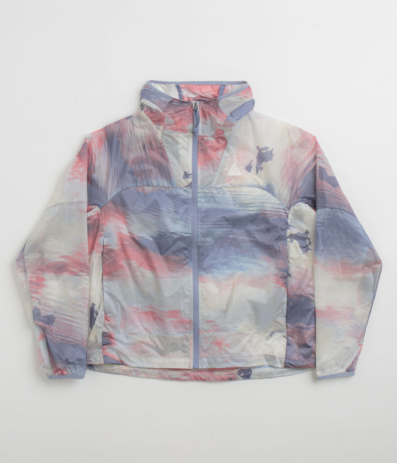 Nike ACG Womens Cinder Cone Full-Zip Jacket in Light Armory Blue and Summit White