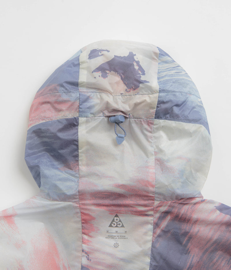 Nike ACG Womens Cinder Cone Full-Zip Jacket in Light Armory Blue and Summit White