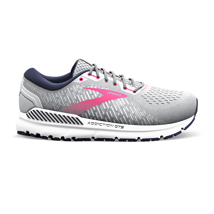 Women's Brooks Addiction GTS 15 Wide in Oyster/ Peacock/ Lilac. Sku: 120352-1D054