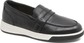 Quarter turn view Women's Ziera Footwear style name Aindrea Xf in color BLACK LTHR. Sku: ZR11106BLALE
