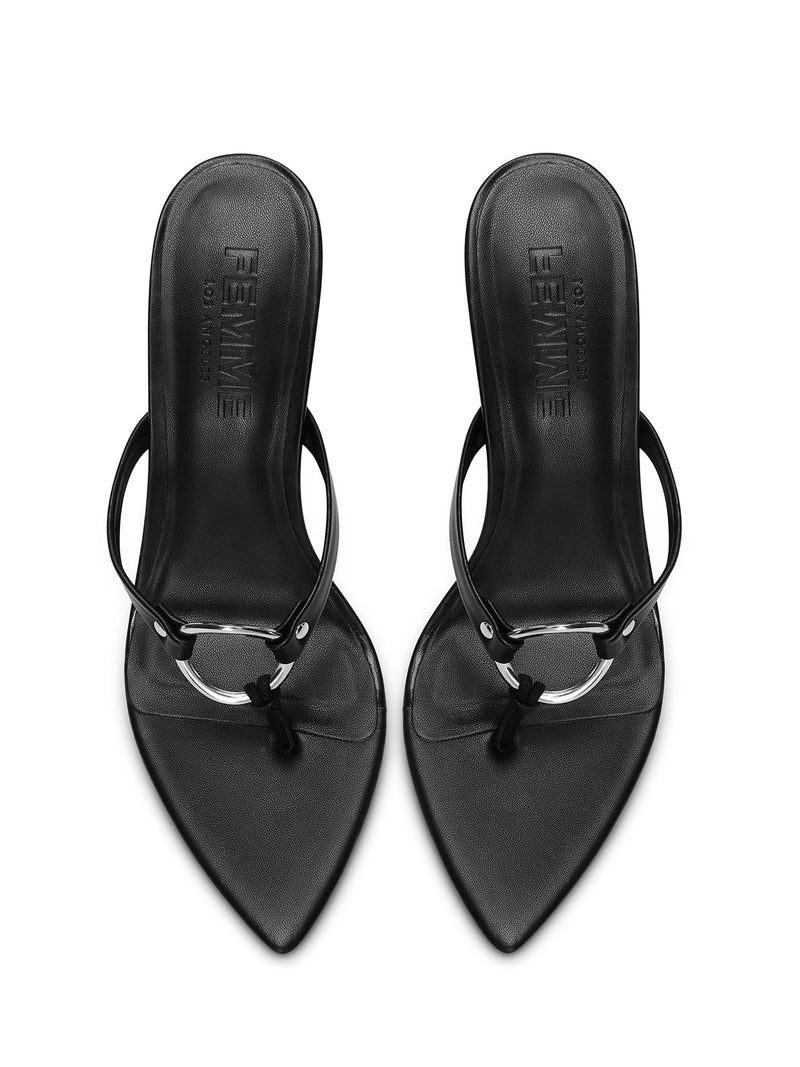 Akio Sandal - Noir - FEMME LA