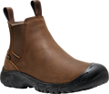 Quarter turn view Men's KEEN Footwear style name Anchorage Boot IV Waterproof in color DKERTH/BLK. Sku: 1031166