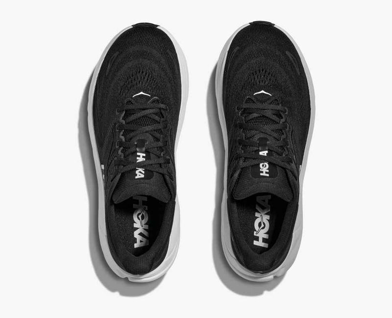 Women's HOKA Arahi 8 in Black / White. Sku: 1168691-BWHT