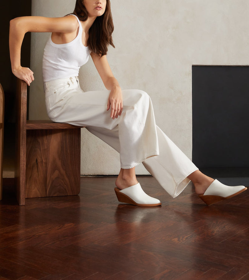 Ivory Nappa Leather