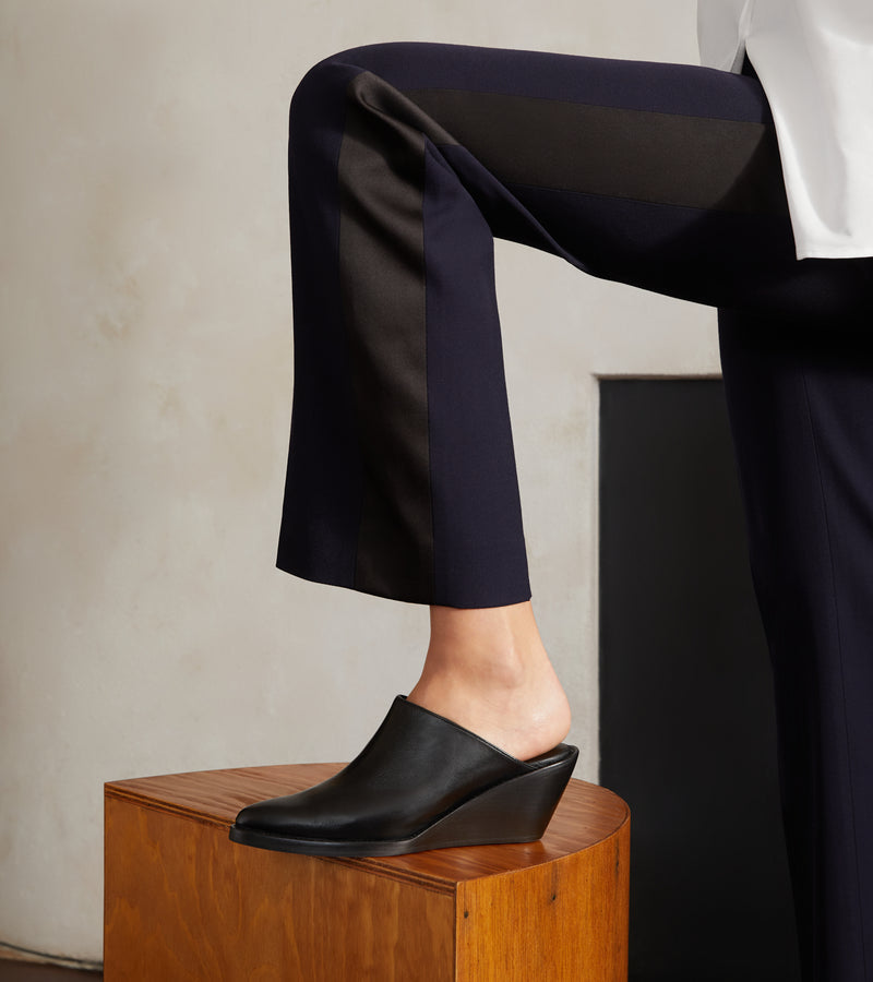 Black Nappa Leather