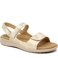 Quarter turn Women's Ziera Footwear style name Benji-W in color Smudge Metal-Almond Sole Leath. Sku: ZR10589MC0LE