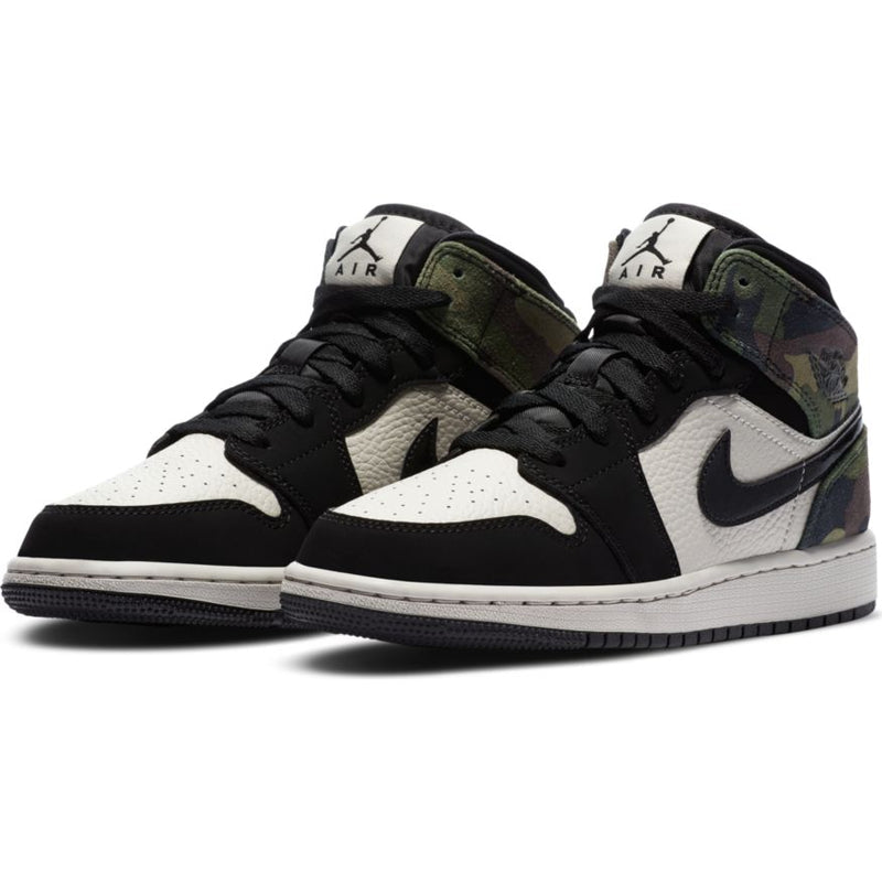 Big Kids' Air Jordan 1 Mid SE "Camo"