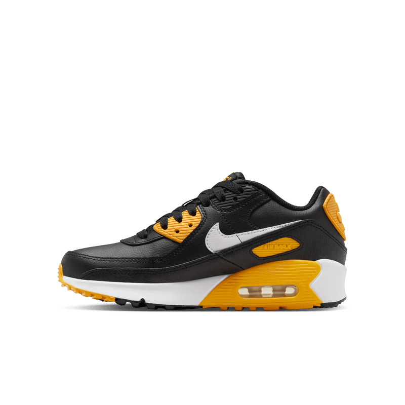Big Kids' Nike Air Max 90 LTR "Black University Gold"