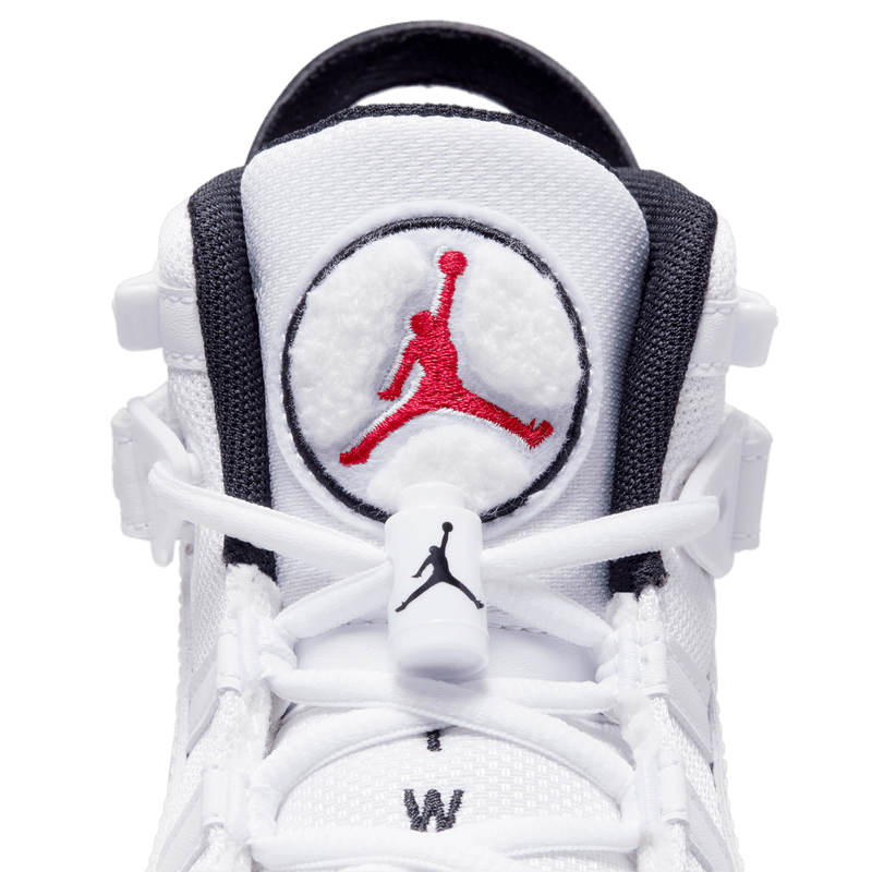 Big Kids' Jordan 6 Rings "White University Red"