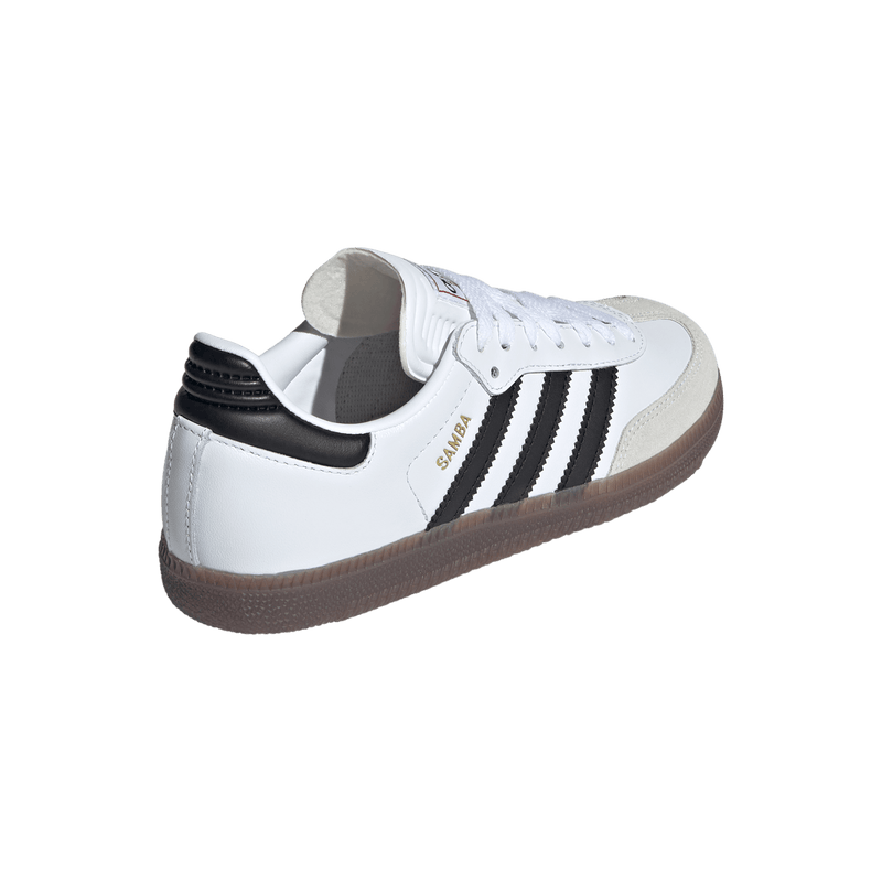 Big Kids' Adidas Samba Classic J "White Black Gum" (Unisex)