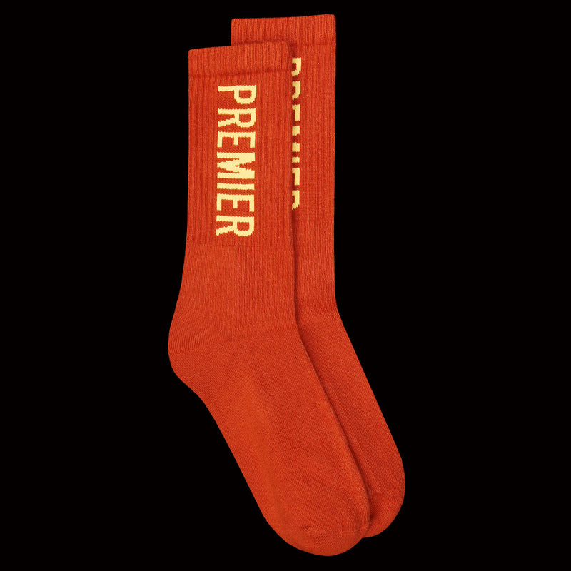 Premier Big Logo Crew Sock Orange