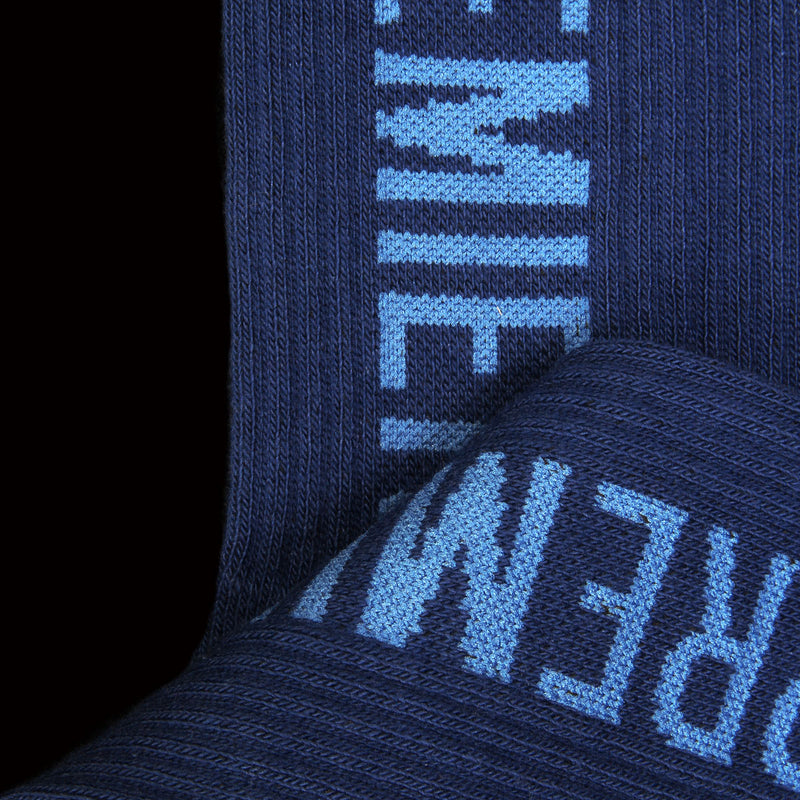 Premier Big Logo Crew Sock Blue