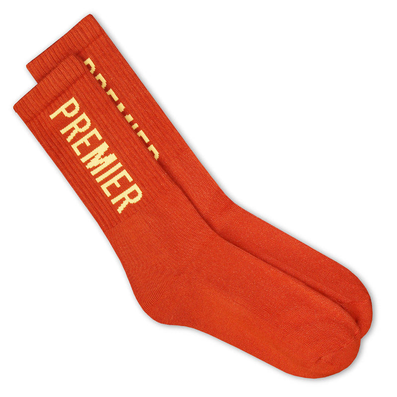 Premier Big Logo Crew Sock Orange
