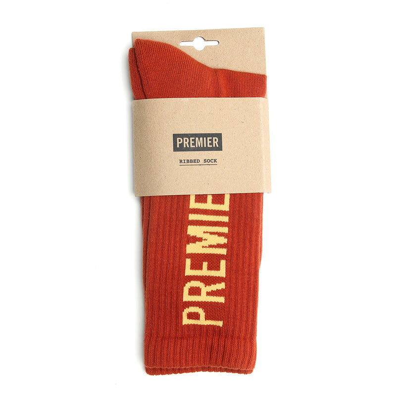 Premier Big Logo Crew Sock Orange