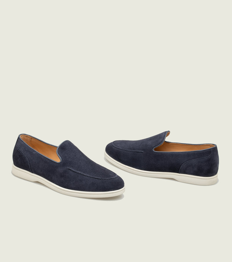 Navy Suede