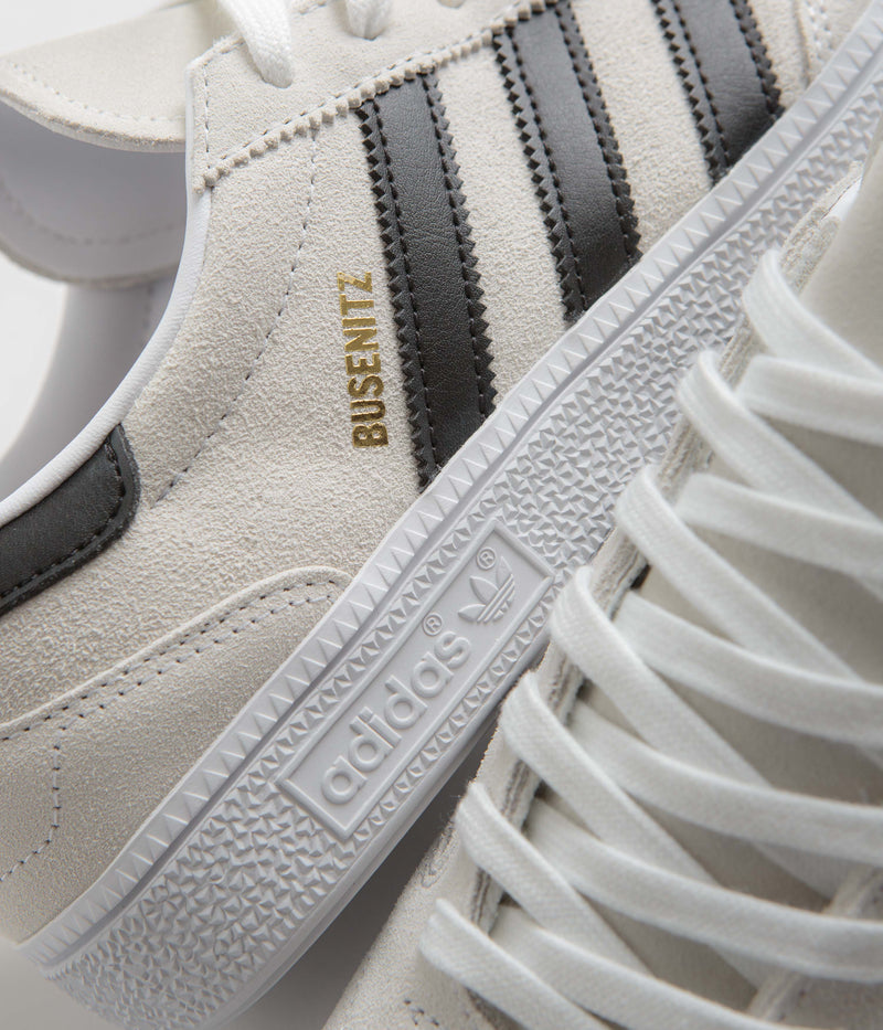 Adidas Busenitz Vintage Shoes in Crystal White and Core Black / FTWR White