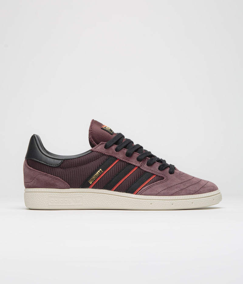 Adidas Busenitz Vintage Shoes in Shadow Brown and Core Black / Chalk White