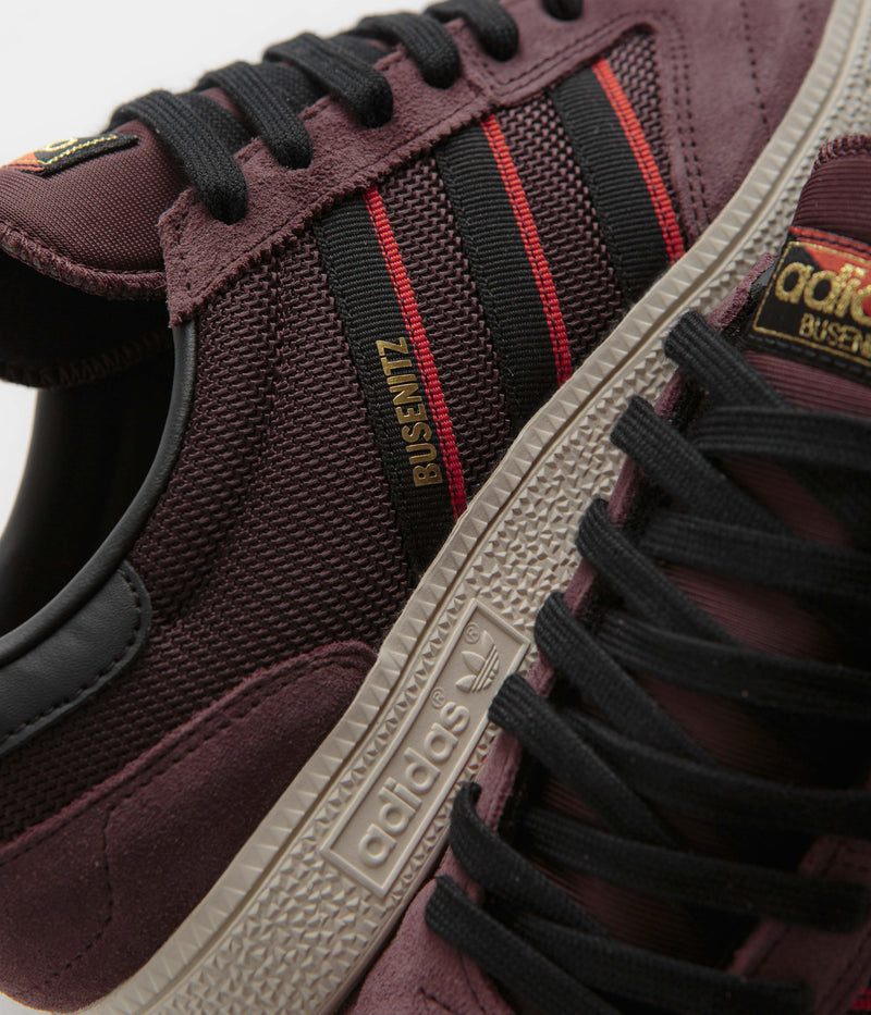 Adidas Busenitz Vintage Shoes in Shadow Brown and Core Black / Chalk White