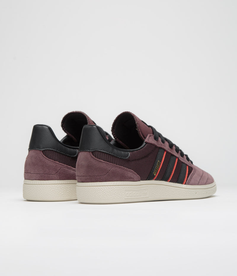Adidas Busenitz Vintage Shoes in Shadow Brown and Core Black / Chalk White