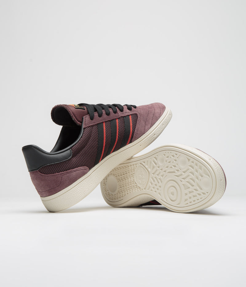 Adidas Busenitz Vintage Shoes in Shadow Brown and Core Black / Chalk White