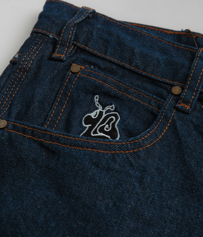 Butter Goods Critter Baggy Denim Shorts in Dark Indigo