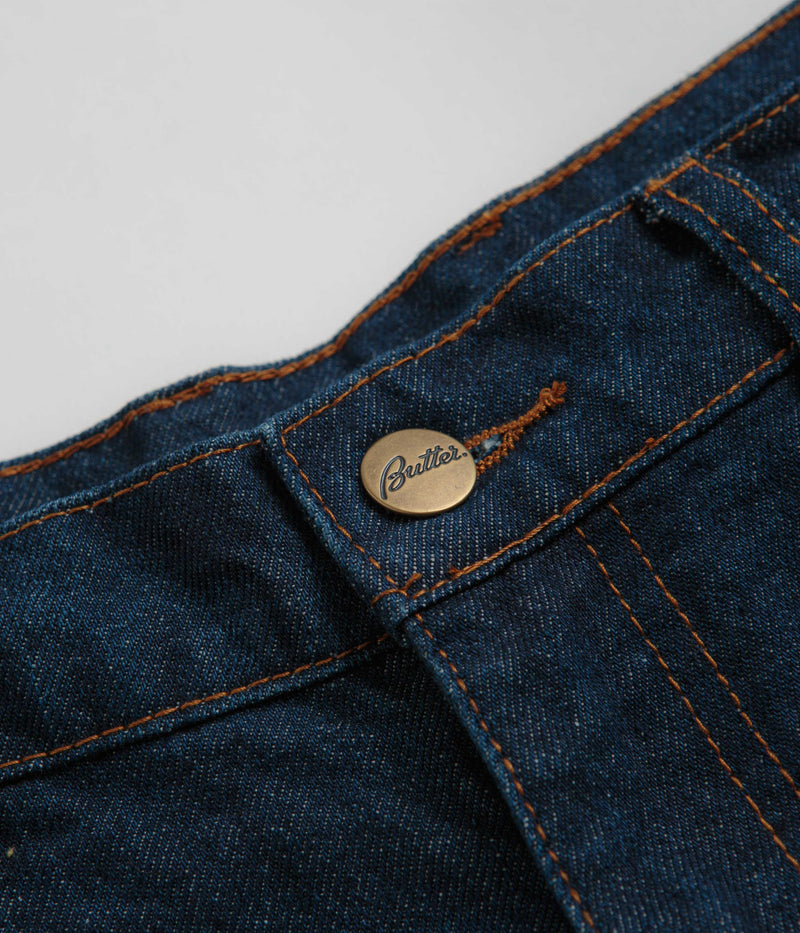 Butter Goods Critter Baggy Denim Shorts in Dark Indigo