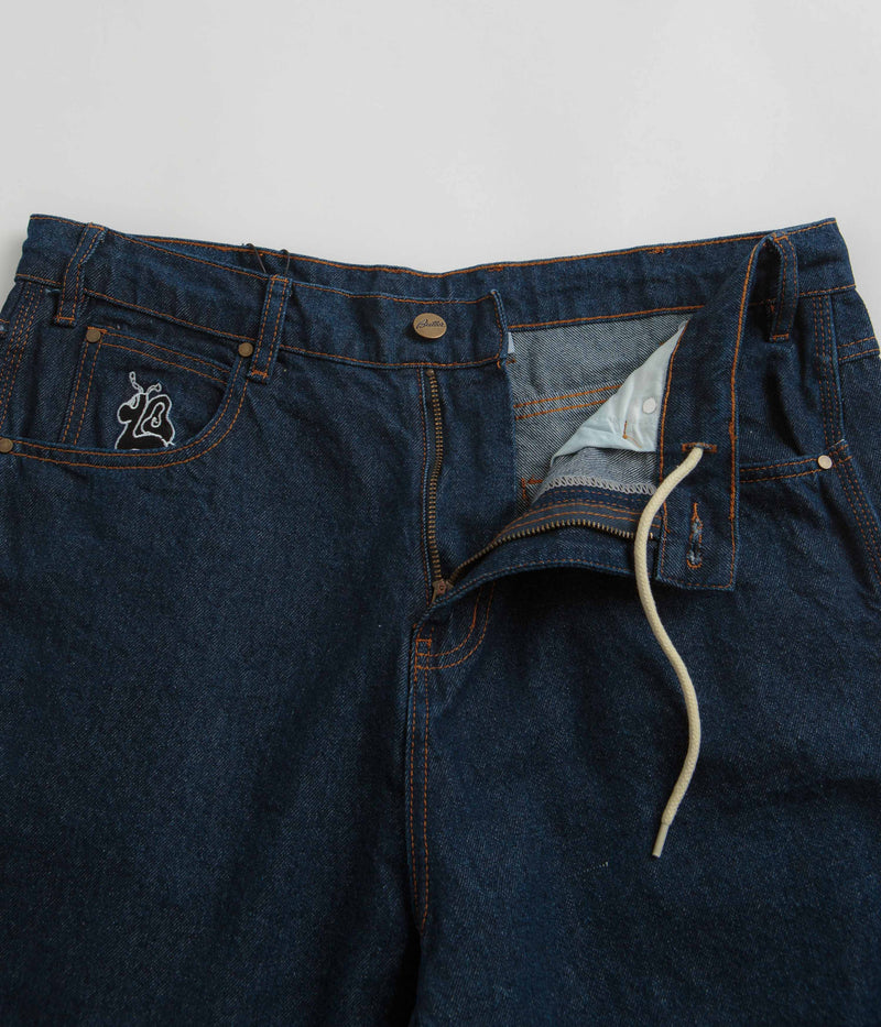 Butter Goods Critter Baggy Denim Shorts in Dark Indigo