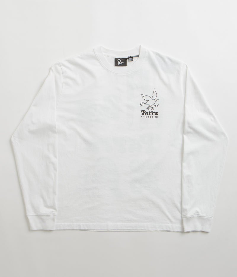 by Parra Chair Pencil Long Sleeve T-Shirt in White