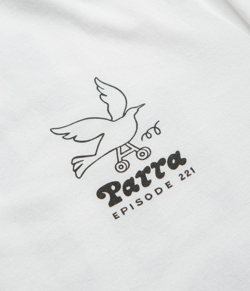 by Parra Chair Pencil Long Sleeve T-Shirt in White