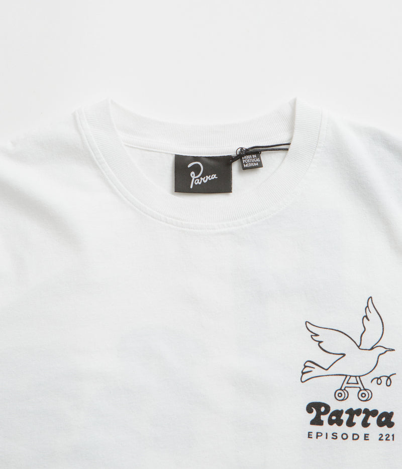 by Parra Chair Pencil Long Sleeve T-Shirt in White