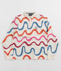 by Parra Colored Soundwave Polo Shirt in Off White