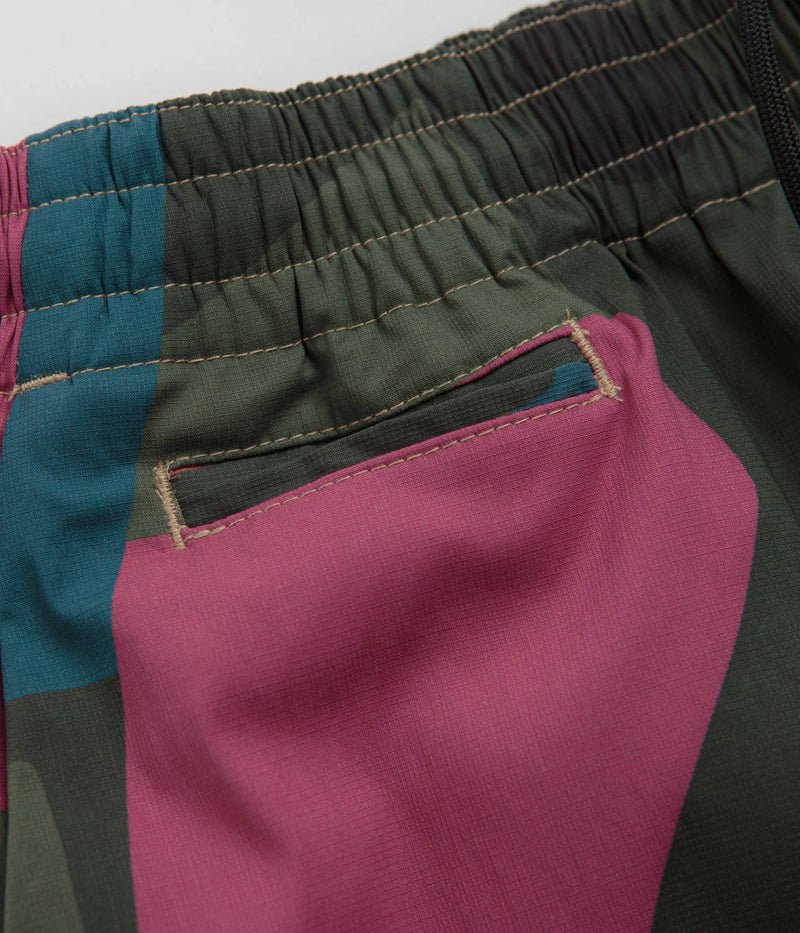 by Parra Distorted Camo Shorts in Pink