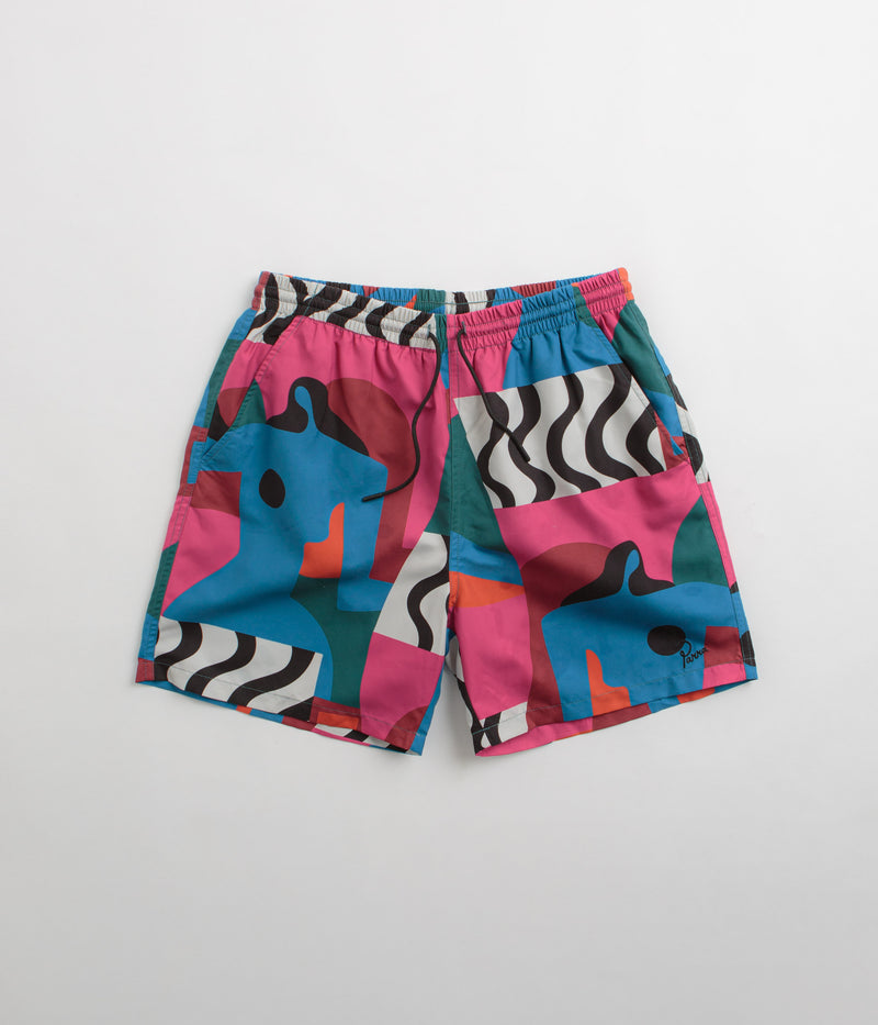by Parra Distorted Water Swim Shorts in Multi
