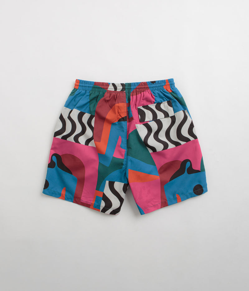 by Parra Distorted Water Swim Shorts in Multi