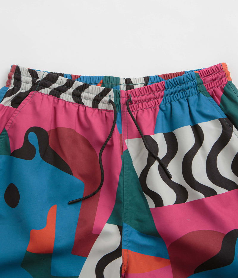 by Parra Distorted Water Swim Shorts in Multi