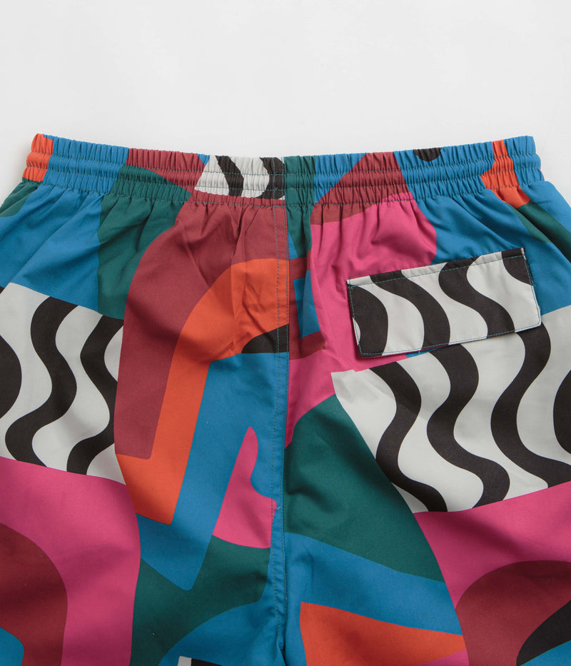 by Parra Distorted Water Swim Shorts in Multi