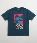 by Parra Distortion Table T-Shirt in Navy Blue