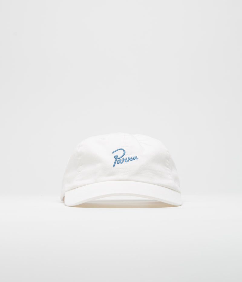 by Parra Script Logo Cap in White