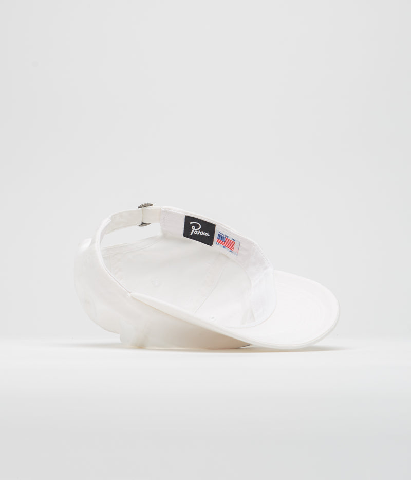 by Parra Script Logo Cap in White