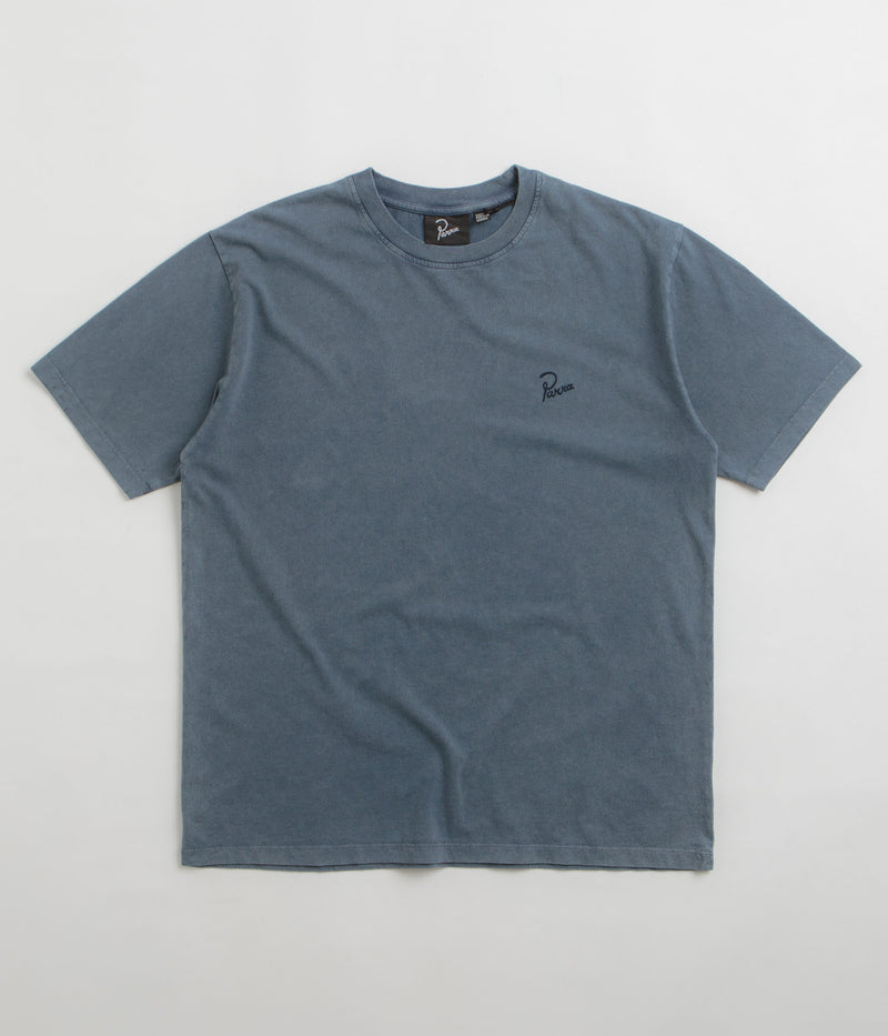 by Parra Script Logo T-Shirt in Washed Blue