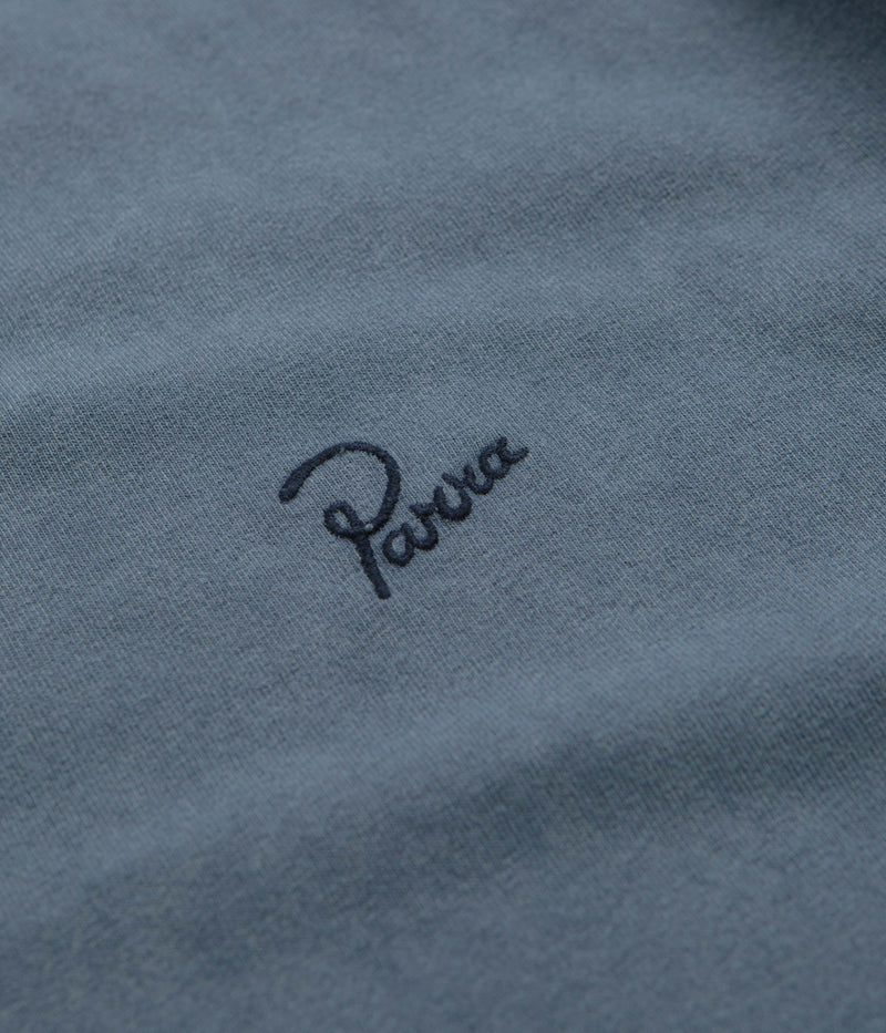 by Parra Script Logo T-Shirt in Washed Blue