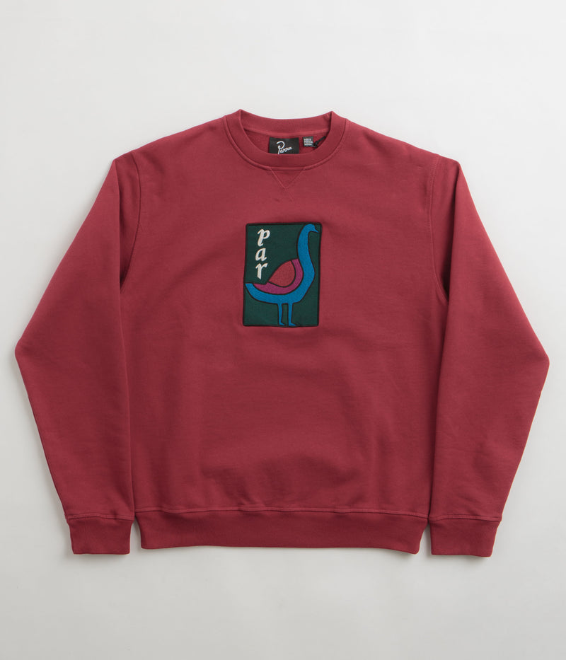 by Parra The Great Goose Crewneck Sweatshirt in Beet Red